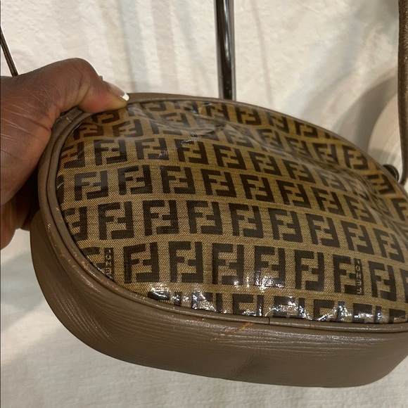 Fendi Tan and Brown Monogram Crossbody /shoulder Bag - Picture 9 of 17